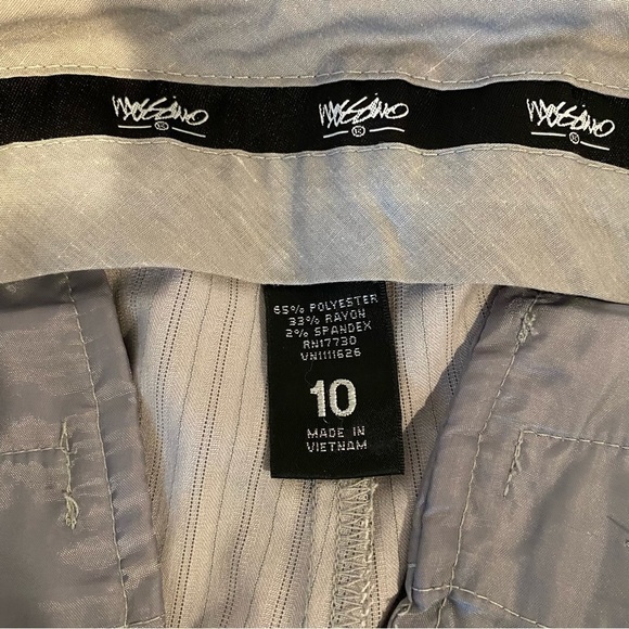 Mossimo women's size 10 office dress capris gray pinstripe midrise - Picture 7 of 8